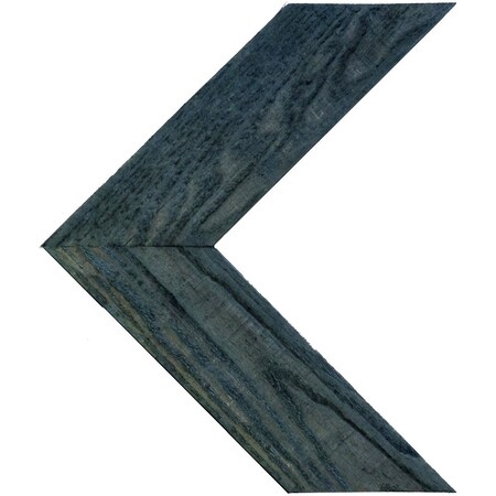 13"W x 16"H x 3/4"D Vintage Farmhouse 3 1/2" Chevron, Barnwood Decor Collection, Driftwood Blue